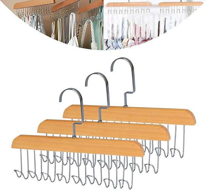 3-Pack 360° Rotating Bra Hangers – Space-Saving Closet Organizer for Camisoles, Lingerie & Scarves