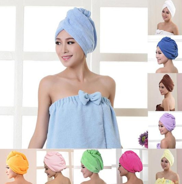 Women's Absorbent Hair Drying Cap – Quick-Dry Microfiber Towel for Wet Hair