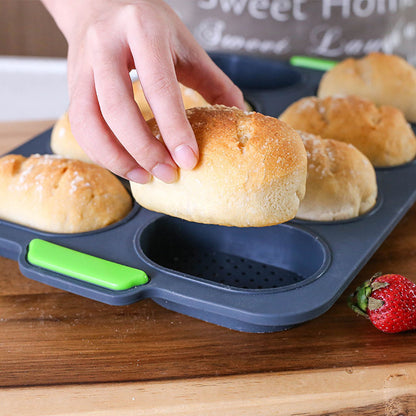 French Small Bread Baking Mold – Non-Stick Baguette Tray for Homemade Artisan Bread