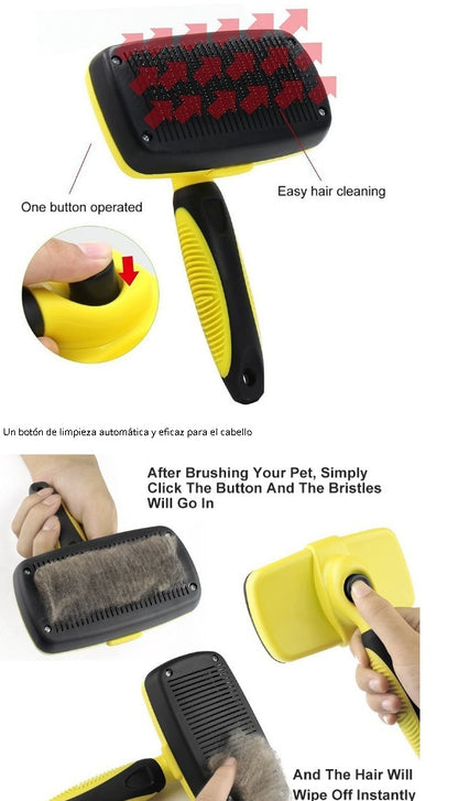 Benepaw Premium Pet Grooming Brush – Waterproof & Comfortable Deshedding Tool for Dogs & Cats