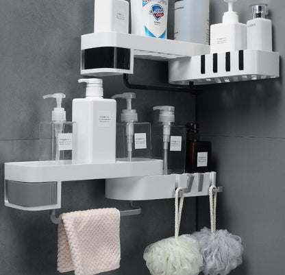 Bathroom Corner Shelf – Space-Saving Wall-Mounted Storage Rack for Toiletries