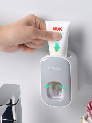 Wall-Mounted Automatic Toothpaste Dispenser – Hands-Free Bathroom Accessories Set