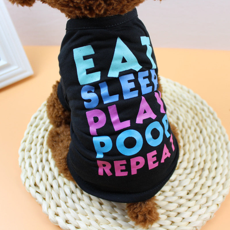 European & American Style Pet T-Shirt – Stylish & Comfortable Outfit for Dogs & Cats