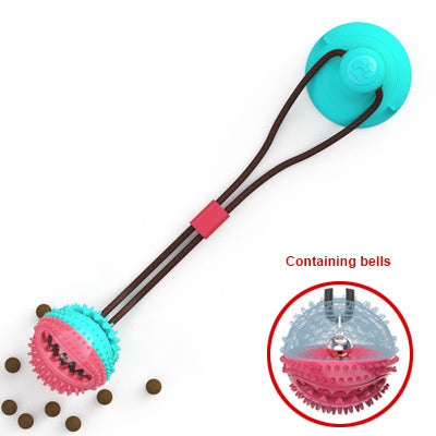 Suction Cup Tug Toy for Dogs – Interactive Chew Ball for Teeth Cleaning & Feeding