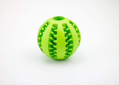 Rubber Mint Scented Treat Ball – Built-in Food Storage for Interactive Dog Chewing