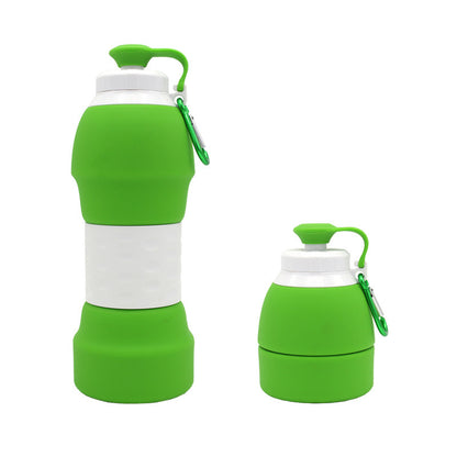 Collapsible Silicone Water Bottle – Portable & Reusable Folding Travel Bottle