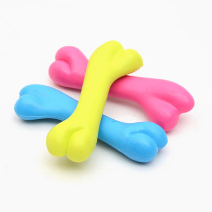 Durable Rubber Dog Bone Toy – Bite-Resistant Chew Toy for Active Pets