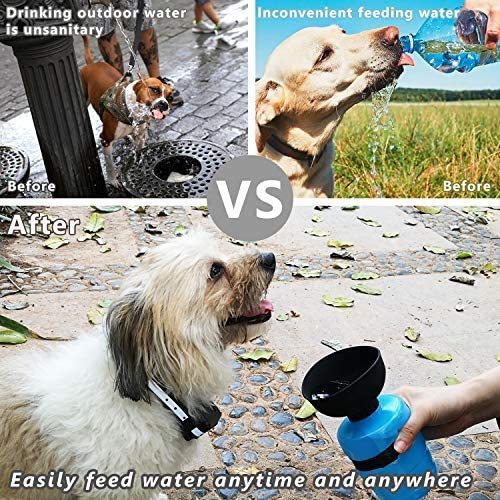 Portable Dog Water Bottle – Foldable Pet Travel Dispenser for Outdoor Adventures