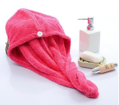 Women's Absorbent Hair Drying Cap – Quick-Dry Microfiber Towel for Wet Hair