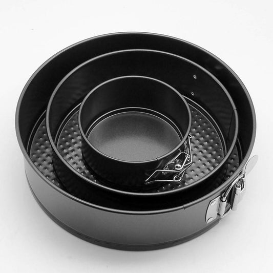 3PCS Non-Stick Springform Cake Pan Set – Round Tiered Baking Molds for Perfect Cakes