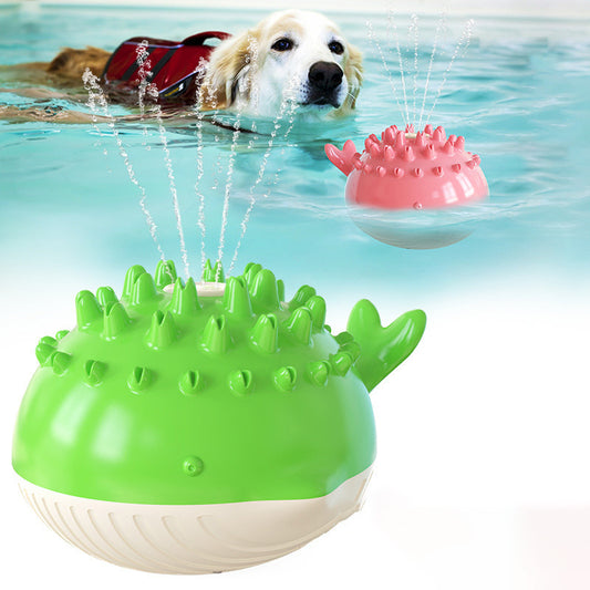 Electric Floating Dog Water Toy – Fun Summer Spray & Swimming Pet Bath Accessory