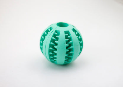 Rubber Mint Scented Treat Ball – Built-in Food Storage for Interactive Dog Chewing