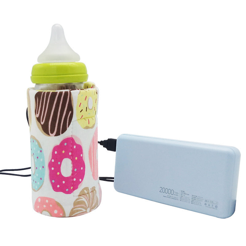 USB Baby Bottle Warmer – Portable Insulated Milk & Water Heater for Travel & Strollers