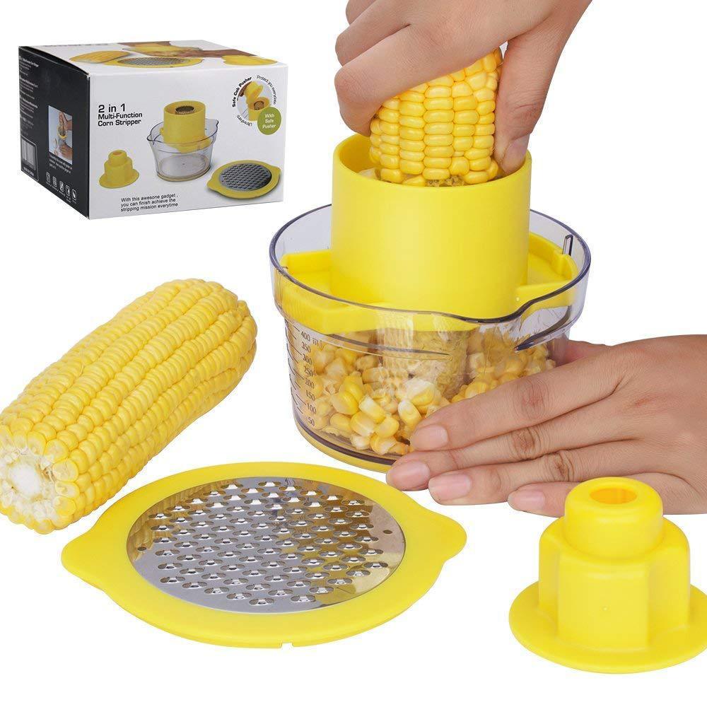 Corn Peeler Tool – Easy & Quick Corn Stripper for Effortless Kernel Removal