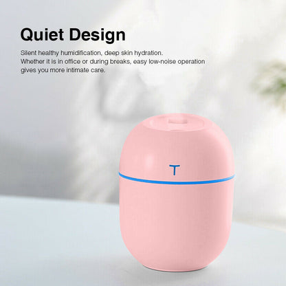 Mini USB Ultrasonic Air Humidifier – Essential Oil Diffuser & Car Aroma Mist Maker