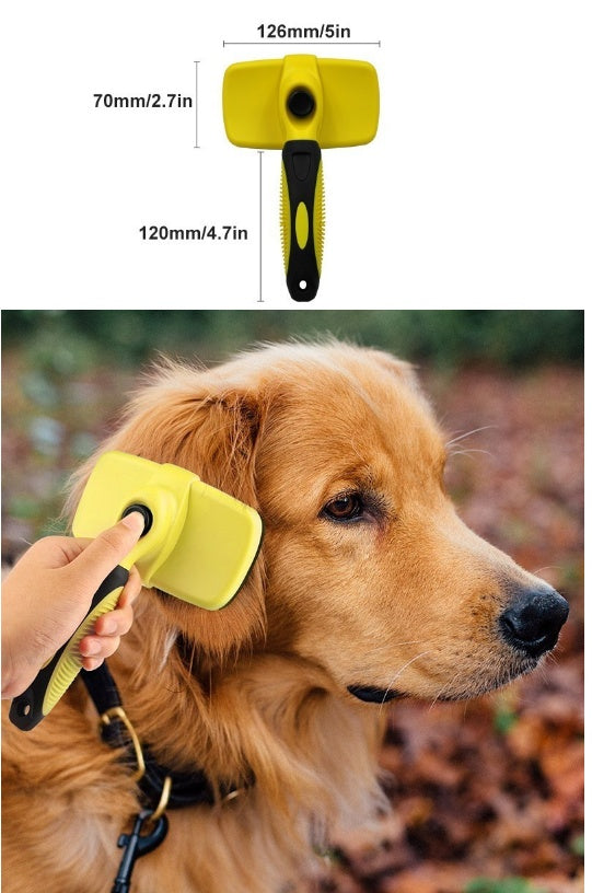 Benepaw Premium Pet Grooming Brush – Waterproof & Comfortable Deshedding Tool for Dogs & Cats