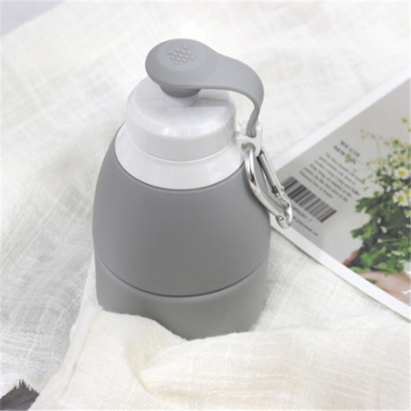 Collapsible Silicone Water Bottle – Portable & Reusable Folding Travel Bottle