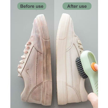 Automatic Liquid Discharge Shoe Brush – Soft Bristle Cleaner for Deep Cleaning & Laundry Care