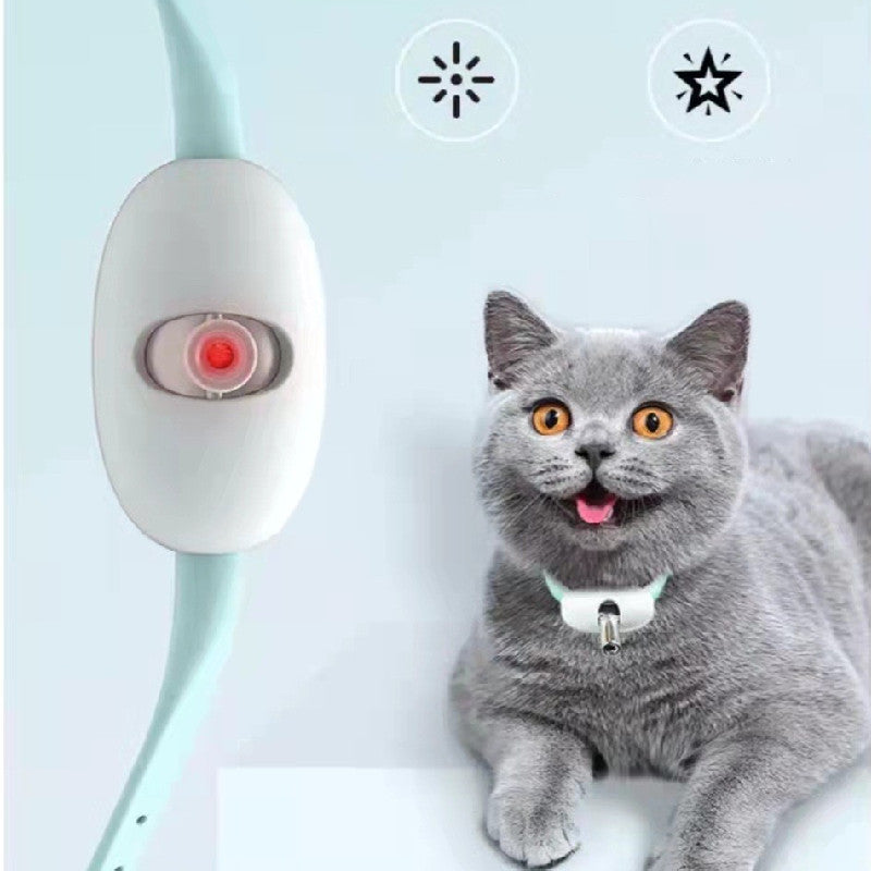 Smart Automatic Cat Laser Collar – USB Rechargeable Interactive Toy for Kitten Play & Training