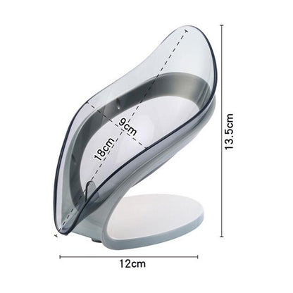 Leaf-Shaped Soap Holder – Non-Slip Draining Soap Box for Bathroom & Kitchen Storage