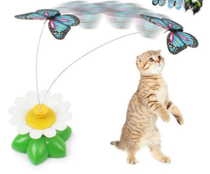 Electric Rotating Flower Cat Toy – Automatic Interactive Pet Playtime Fun