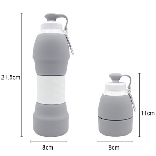 Collapsible Silicone Water Bottle – Portable & Reusable Folding Travel Bottle