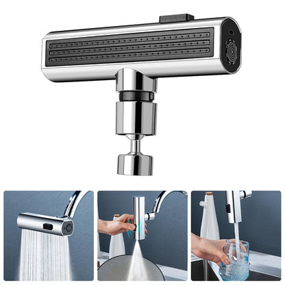 360° Rotating Kitchen Faucet Nozzle – Splash-Proof Waterfall Outlet & Bubbler Extension