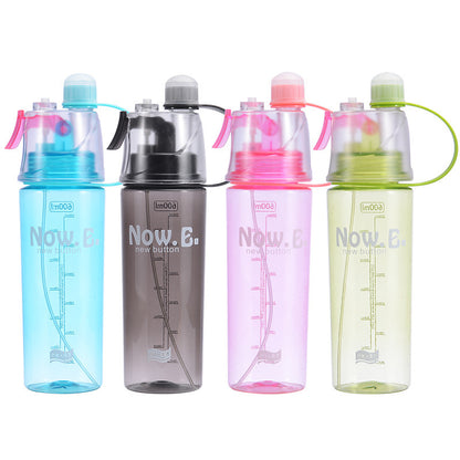 Portable Sports Mist Spray Bottle – Outdoor Cooling & Hydration Water Cup