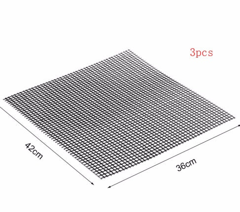 Reusable Non-Stick BBQ Grill Mat – Wire Mesh Grilling Sheet for Outdoor Cooking & Barbecue