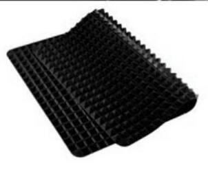 Non-Stick Silicone Pyramid Baking Mat – Heat-Resistant Grid Cooking Mat for Oven & BBQ