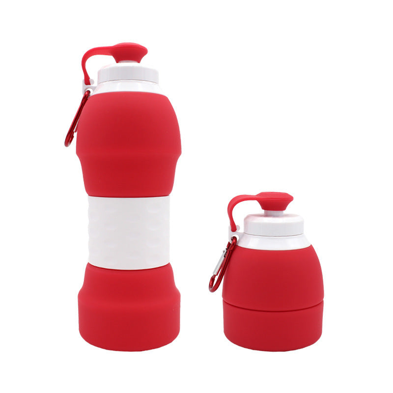 Collapsible Silicone Water Bottle – Portable & Reusable Folding Travel Bottle