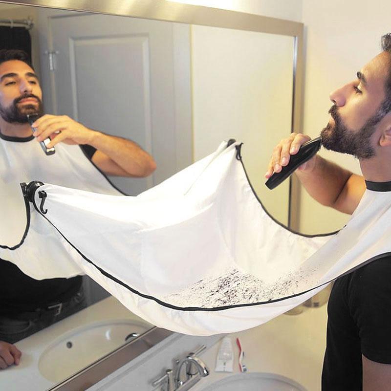 Beard Shaving Catcher Apron – No-Mess Hair Trimming Bib for Easy Cleanup