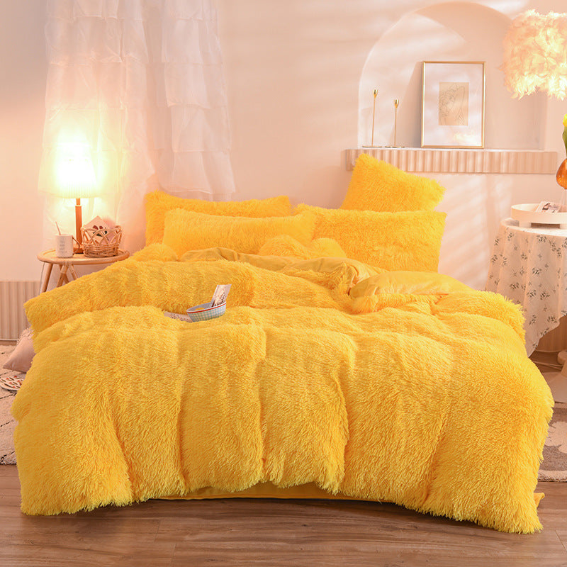 Luxury Plush Fleece Duvet Cover Set – Ultra-Warm Fluffy Winter Bedding for Queen & King Beds