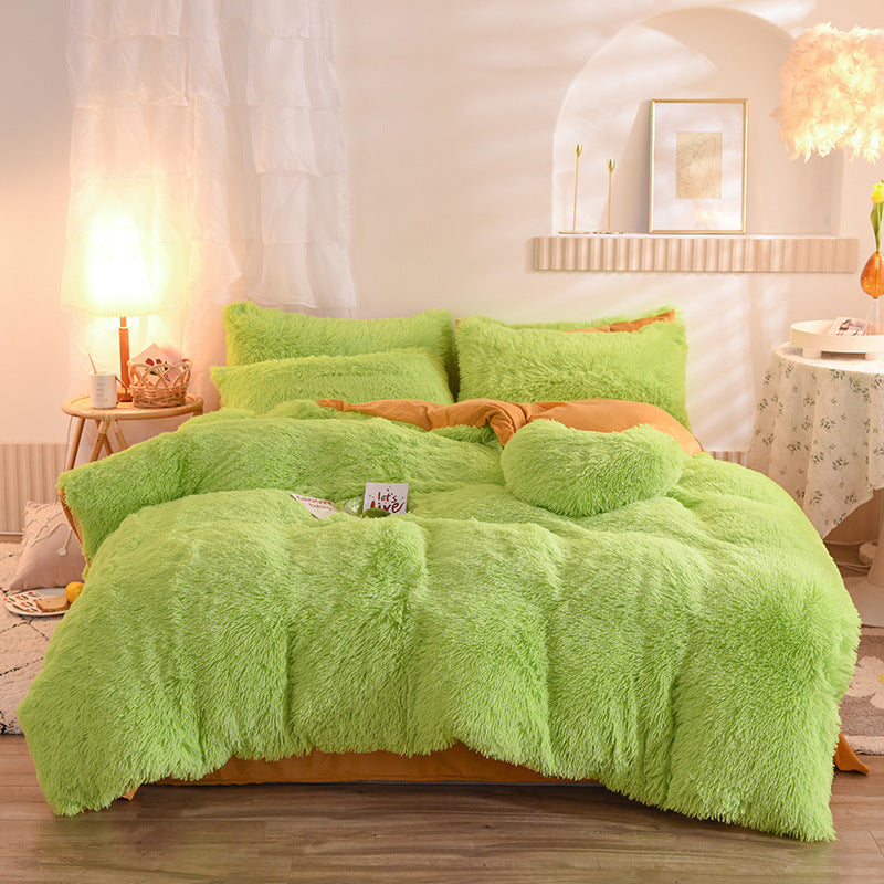 Luxury Plush Fleece Duvet Cover Set – Ultra-Warm Fluffy Winter Bedding for Queen & King Beds