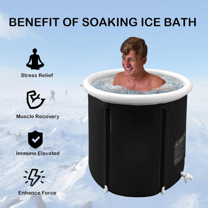 Portable Foldable Ice Bath Tub – Insulated Cold Therapy Tub for Athletes & Recovery