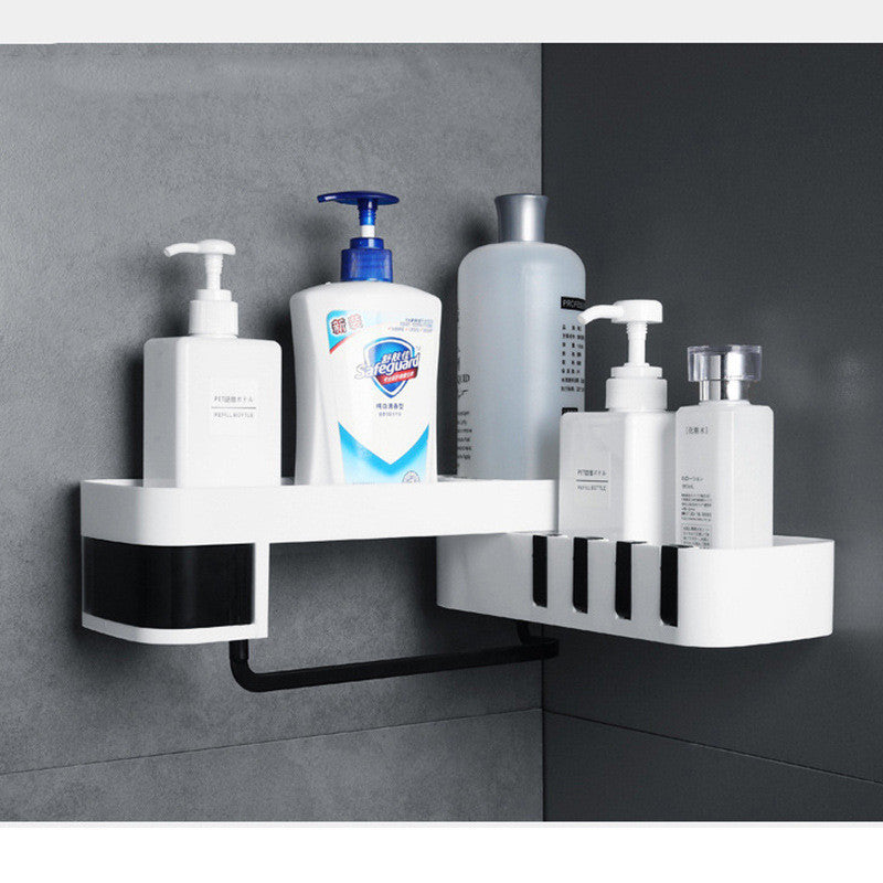 Bathroom Corner Shelf – Wall-Mounted Space-Saving Storage Rack for Toiletries & Essentials