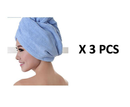 Women's Absorbent Hair Drying Cap – Quick-Dry Microfiber Towel for Wet Hair