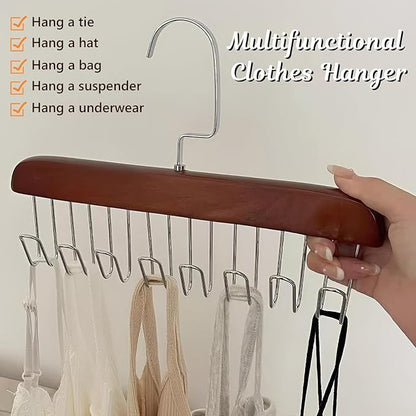 3-Pack 360° Rotating Bra Hangers – Space-Saving Closet Organizer for Camisoles, Lingerie & Scarves