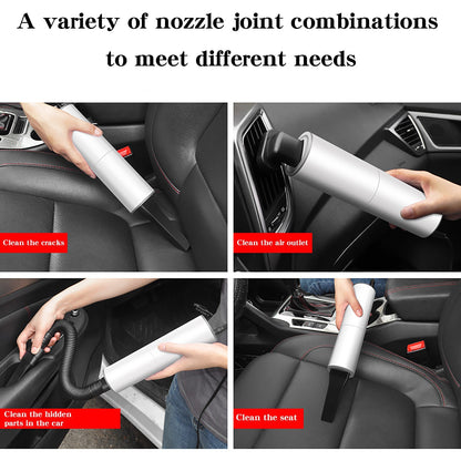 120W Portable Handheld Vacuum Cleaner – Powerful Car Vacuum with DC Charger