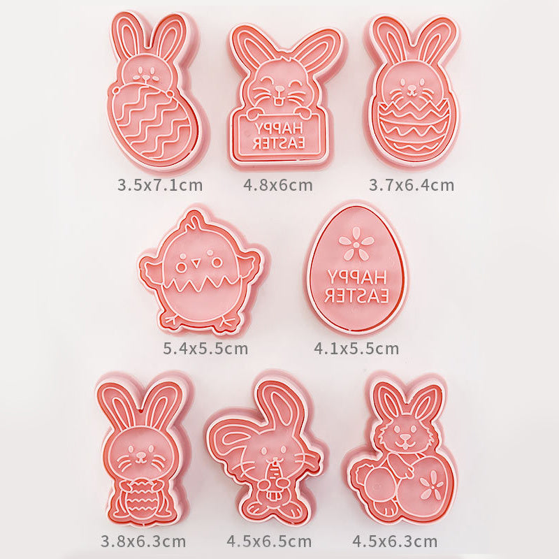 Easter Cookie Mold – Cute Bunny & Egg Cookie Press for Fun Holiday Baking