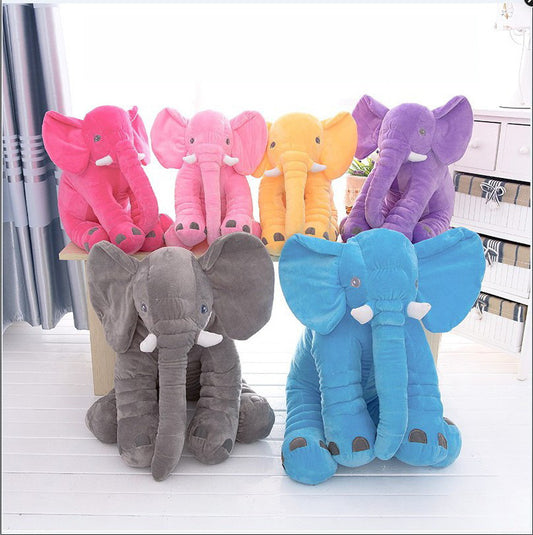 Soft Elephant Plush Toy – Cozy Baby Sleep Pillow & Comfort Companion