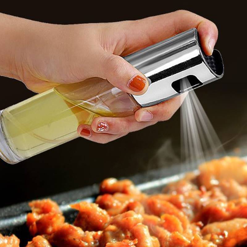 BBQ Oil & Vinegar Spray Bottle – Refillable Kitchen Cooking Mister for Healthy Grilling & Baking