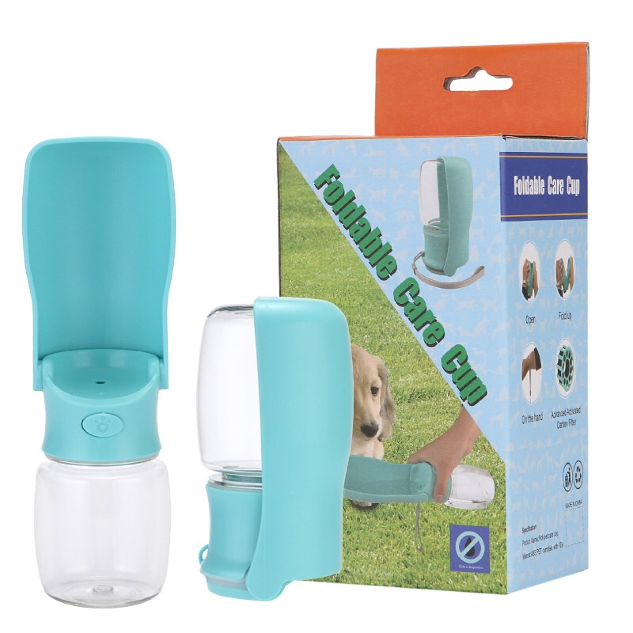 Portable Dog Water Bottle – Foldable Pet Hydration Dispenser for Travel & Outdoor Adventures