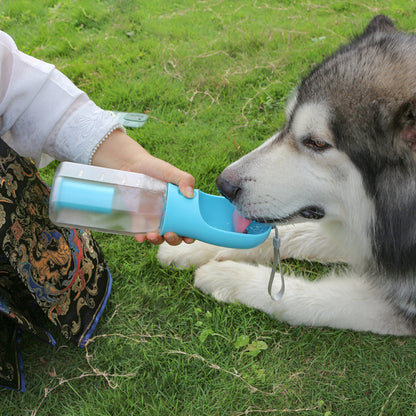 3-in-1 Portable Dog & Cat Water Bottle – Leak-Proof Pet Feeder, Drinker & Poop Bag Dispenser