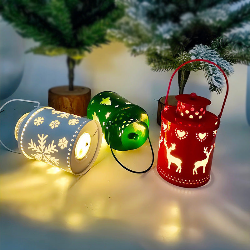 LED Christmas Candle Lanterns – Nordic Style Holiday Decoration & Wind Light