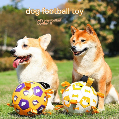 Interactive Dog Soccer Ball – Durable Chew & Training Toy for Outdoor Play