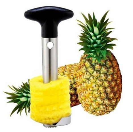 Stainless Steel Pineapple Corer & Slicer –  Easy to Use Fruit Peeler & Cutter for Perfect Slices