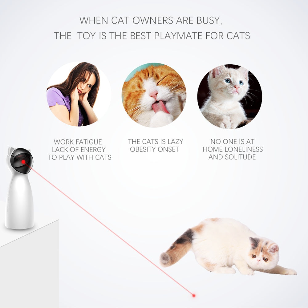 Smart LED Laser Cat Toy – Automatic Interactive Exercise & Training for Pets