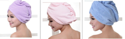 Women's Absorbent Hair Drying Cap – Quick-Dry Microfiber Towel for Wet Hair