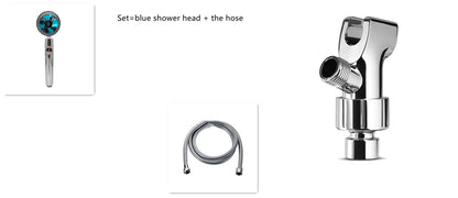 360° Rotating High-Pressure Shower Head – Water-Saving Spray Nozzle with Fan